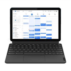 Lenovo Ideapad Duet Chromebook (25.65 cm (10.1 inch) 4 GB, 128 GB, Wi-Fi Only) with Keyboard, Stand Cover, Dual Tone Design, MediaTek, Chrome OS, Fast Boot up of 8 Seconds