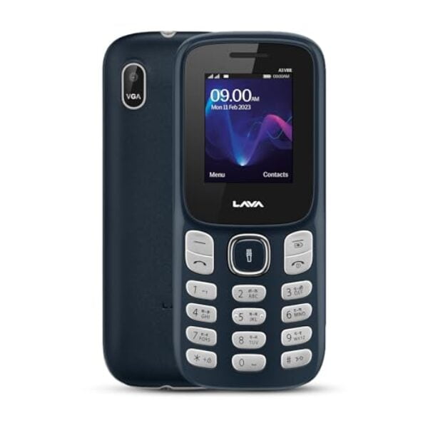 Lava A3 Vibe Dual Sim Keypad Mobile Phone | 1750mAh Big Battery | Wireless FM | Perfect for Long-Lasting Performance with Additional 32GB Expandable Memory Slot | Dark Blue