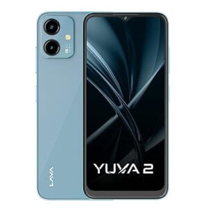 Homepage: Gadgets Today 26 Lava Yuva 2 (3 GB RAM, UFS 2.2 64GB Storage) - Glass Blue|Unisoc T606 Octa Core Processor| 90 Hz Refresh Rate|Side Fingerprint Sensor|13MP Dual AI Camera| 5000 mAh Battery| Upto 6GB Expandable RAM
