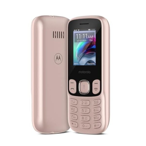 Motorola a10 Dual Sim keypad Mobile with 1750 mAh Battery, Expandable Storage Upto 32GB, Wireless FM with Recording | Rose Gold