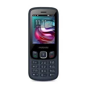 Motorola a70 keypad Mobile Dual Sim with Expandable Memory Upto 32GB,Camera, 2.4 inch Screen with 1750 mAh Battery, Dark Blue