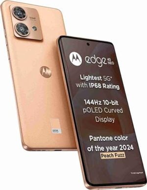 Homepage: Gadgets Today 4 Motorola Edge 40 Neo 5G (Peach Fuzz, 8GB RAM, 128GB Storage)