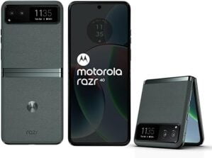 Homepage: Gadgets Today 20 Motorola razr 40 5G (Sage Green, 8GB RAM, 256GB Storage) |17.52 cm (6.9 inch) FHD+ pOLED Main Display | 3.81 cm (1.5 inch) pOLED(External) | 64MP OIS + 13MP UWM Rear Camera | 32 MP Front Camera
