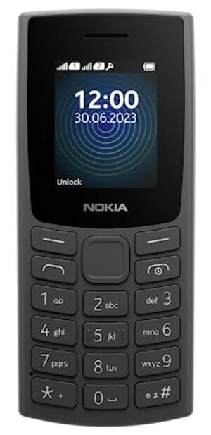 Homepage: Gadgets Today 10 Nokia 110 with Built-in UPI App and Scan & Pay Feature, MP3 Player, Rear Camera, Long-Lasting Battery, and Voice Recorder | Charcoal