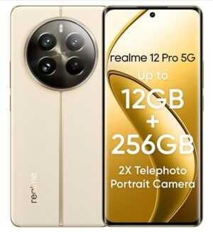 Homepage: Gadgets Today 20 realme 12 Pro 5G (Navigator Beige, 8GB RAM, 128GB Storage) | 50 MP Sony IMX882 OIS Camera | 32 MP 2X Flagship Telephoto Portrait Camera | Snapdragon 6 Gen 1 5G Processor | 8 GB+8 GB Dynamic RAM