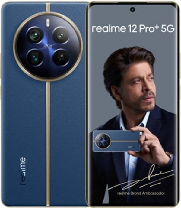 realme 12 Pro+ 5G (Submarine Blue, 8GB RAM, 128GB Storage) | 6.7" 120Hz Curved AMOLED Display | 64MP Periscope + 50MP Sony IMX 890 OIS Camera + 8MP | 32MP Selfie Camera | 67W Super VOOC Charge