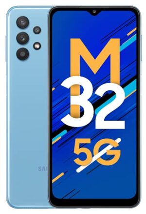 Samsung Galaxy M32 5G (Sky Blue, 6GB RAM, 128GB Storage) | Dimensity 720 Processor | 5000mAh Battery| Knox Security