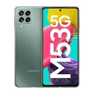 Homepage: Gadgets Today 8 Samsung Galaxy M53 5G (Mystique Green, 6GB, 128GB Storage) | 108MP | sAmoled+ 120Hz | 12GB RAM with RAM Plus | Without Charger
