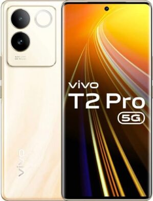 Vivo T2 Pro 5G (Dune Gold, 8GB RAM, 256GB Storage) Mediatek Dimensity 7200 Processor | Dual Sim | 4600 mAh Battery