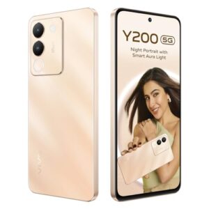 Homepage: Gadgets Today 4 Vivo Y200 5G (Desert Gold, 8GB RAM, 128GB Storage) with No Cost EMI/Additional Exchange Offers
